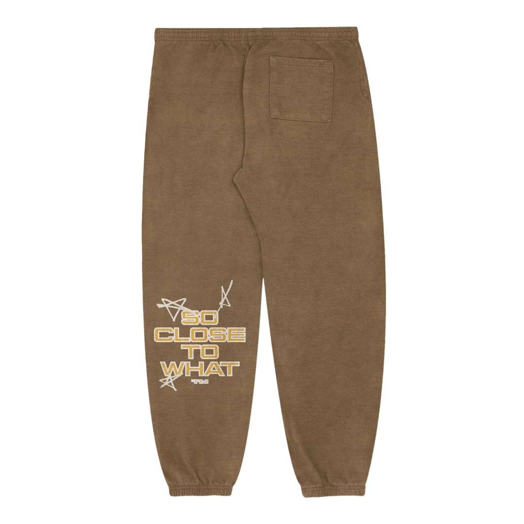 Tate McRae Tour Merch - Stars Brown Sweatpants