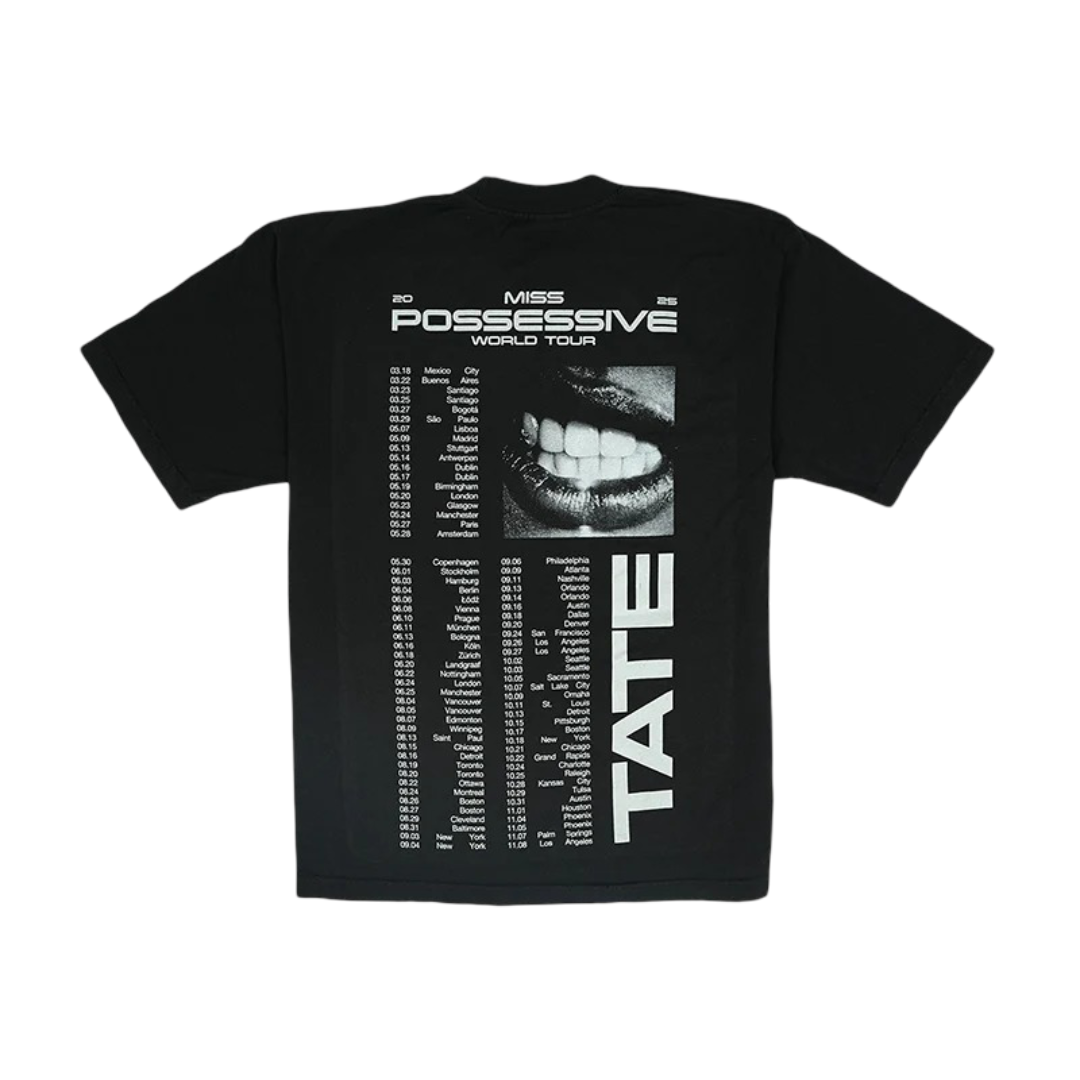 Tate McRae Tour Merch - Black Hands T-shirt