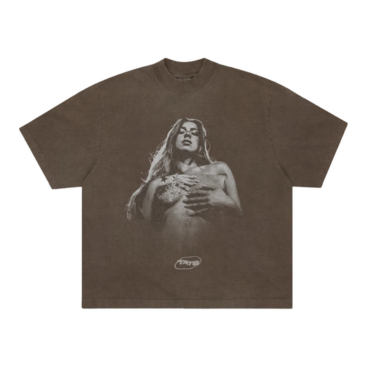 Tate McRae Tour Merch - Pose Brown Tee